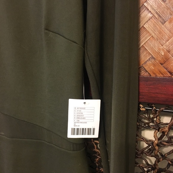 UO | Silence + Noise | Olive Mesh Cutout Dress NWT - Picture 5 of 6